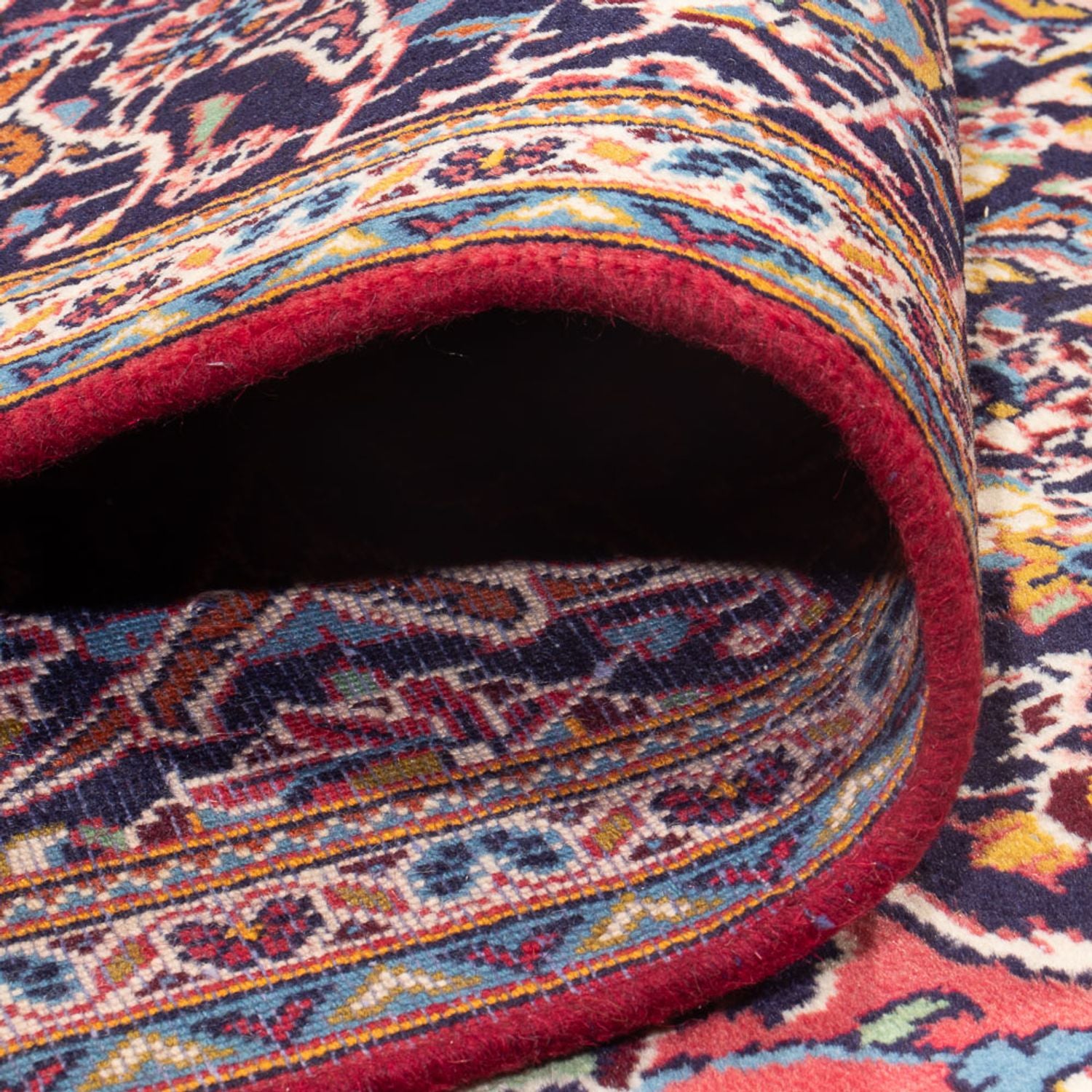 Alfombra persa - Keshan - 312 x 196 cm - rojo claro