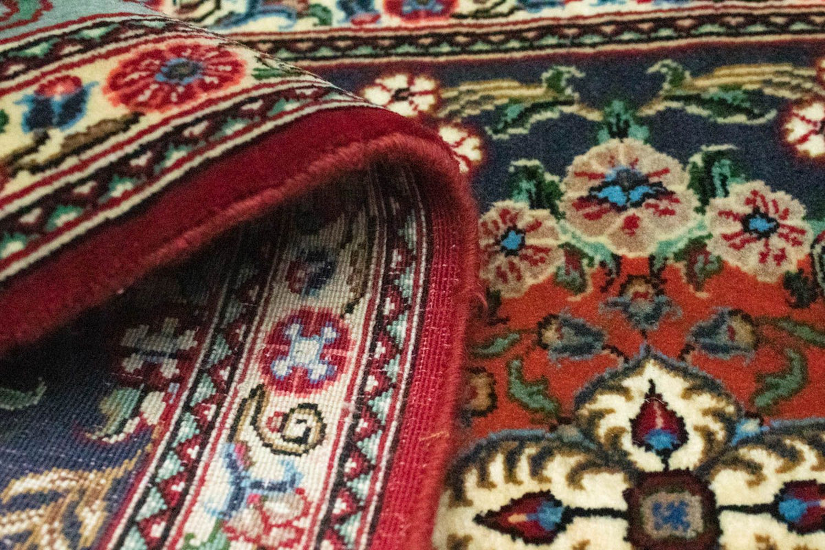 Alfombra de pasillo Alfombra persa - Ghom - 159 x 49 cm - azul