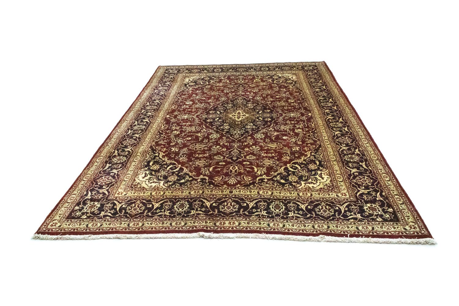 Alfombra persa - Keshan - 300 x 200 cm - rojo