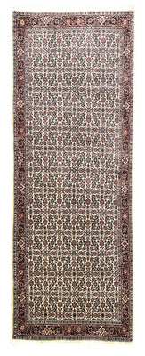 Alfombra de pasillo Alfombra persa - Bidjar - 254 x 94 cm - beige