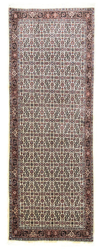 Alfombra de pasillo Alfombra persa - Bidjar - 254 x 94 cm - beige
