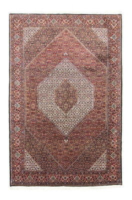 Alfombra persa - Bidjar - 307 x 205 cm - rojo
