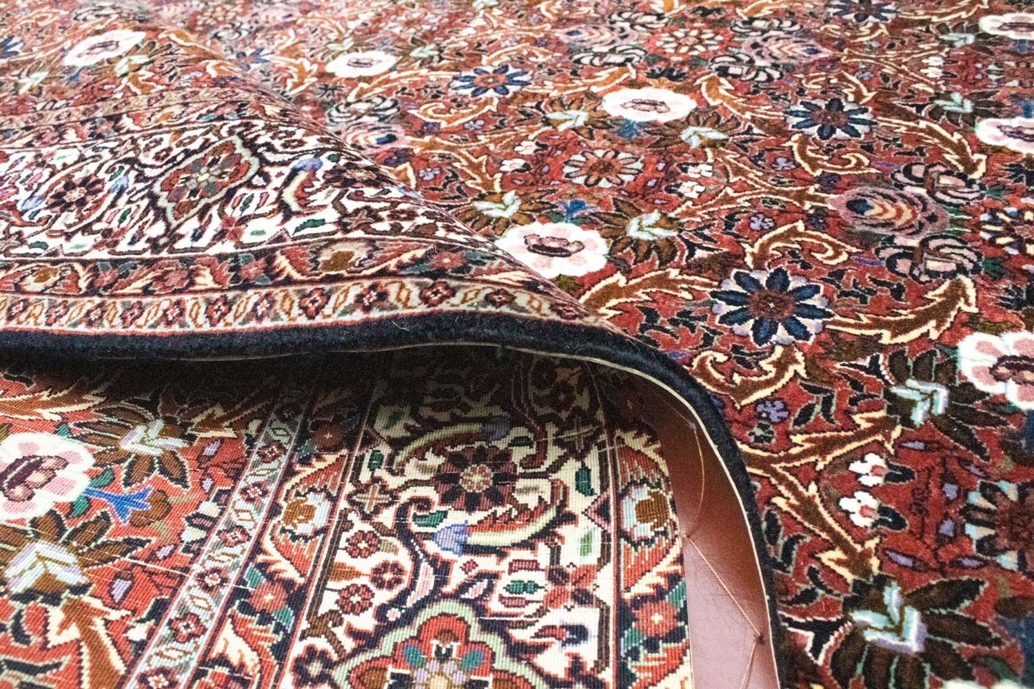 Alfombra persa - Bidjar - 298 x 207 cm - rojo