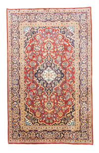 Alfombra persa - Keshan - 307 x 192 cm - rojo