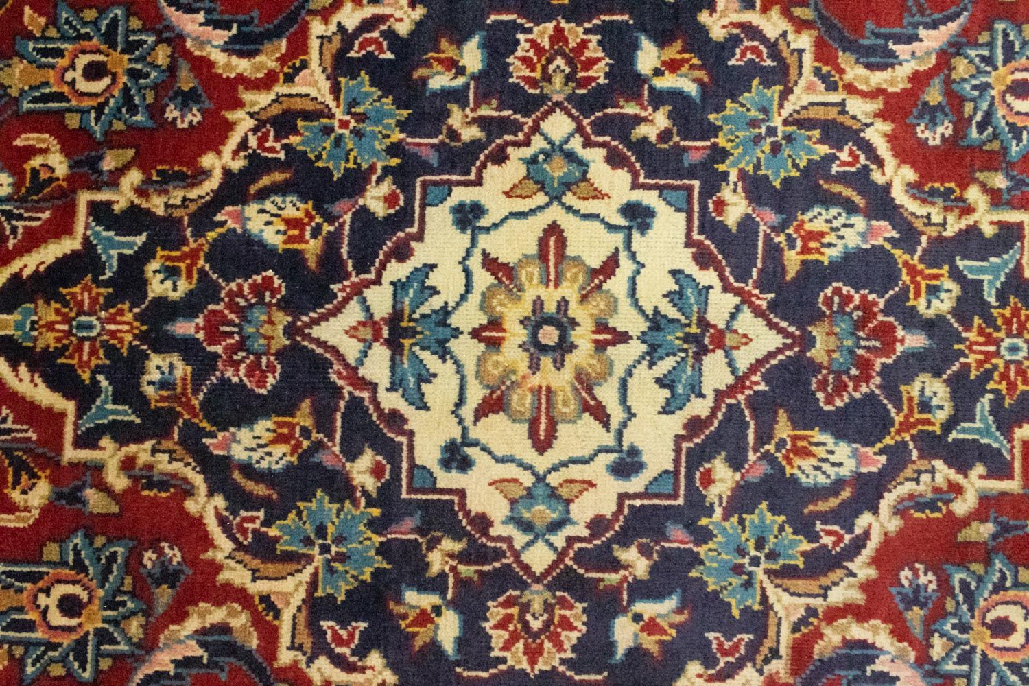 Alfombra persa - Keshan - 307 x 192 cm - rojo