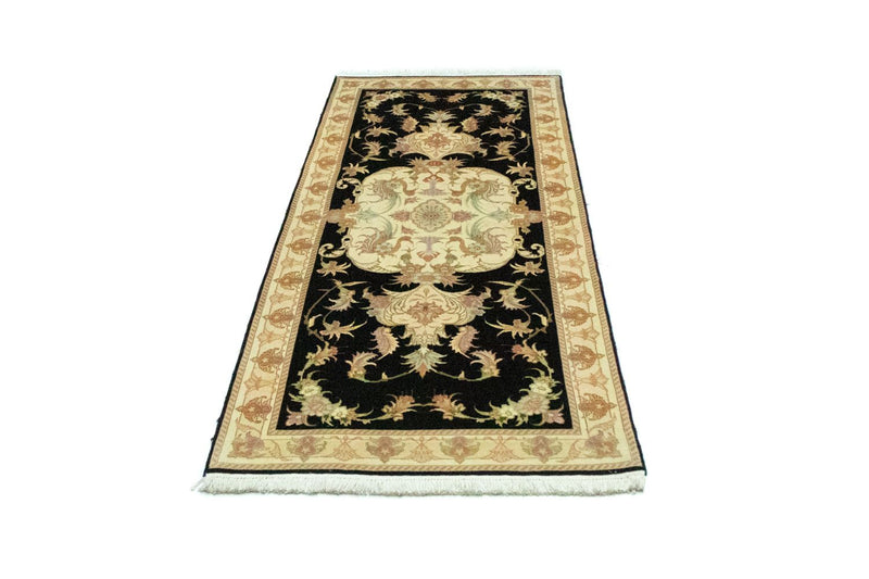 Alfombra de pasillo Alfombra Persa - Tabriz - Real - 191 x 72 cm - negro