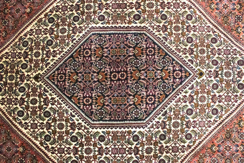 Alfombra persa - Bidjar - 303 x 205 cm - rojo