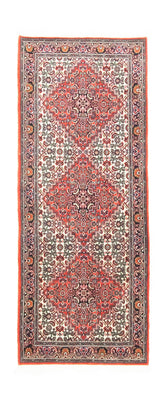 Alfombra de pasillo Alfombra persa - Bidjar - 158 x 61 cm - rojo