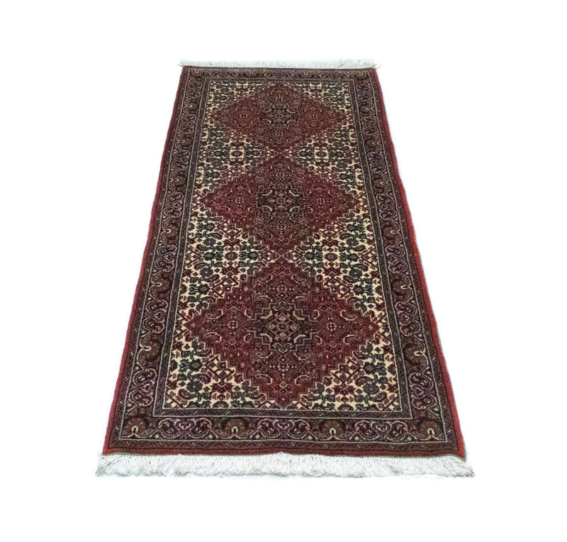 Alfombra de pasillo Alfombra persa - Bidjar - 158 x 61 cm - rojo