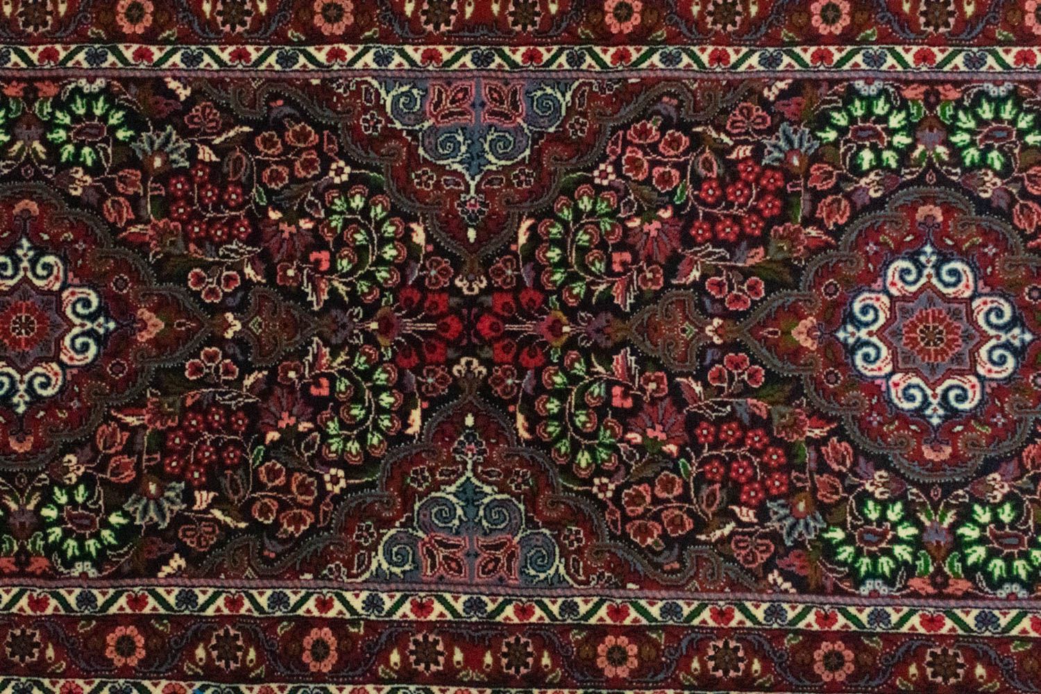 Alfombra de pasillo Alfombra persa - Bidjar - 187 x 71 cm - rojo