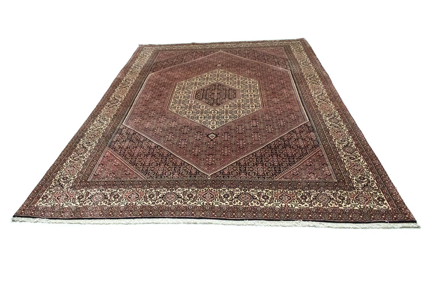 Alfombra persa - Bidjar - 310 x 207 cm - rojo