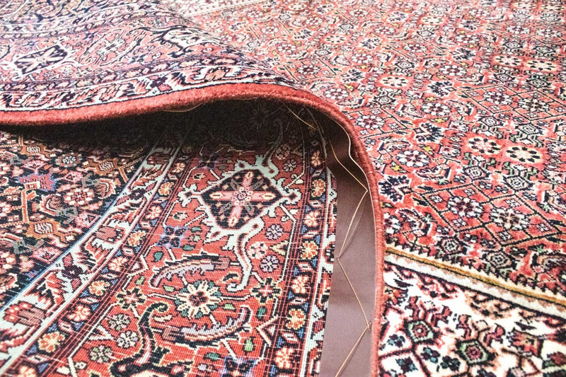 Alfombra persa - Bidjar - 324 x 208 cm - rojo