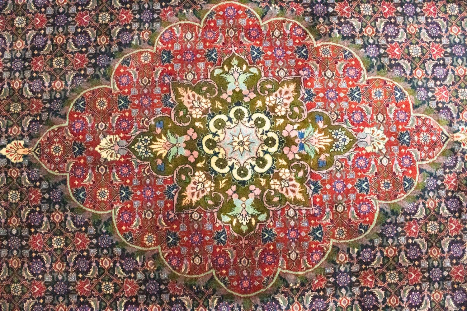 Alfombra persa - Bidjar - 316 x 210 cm - azul