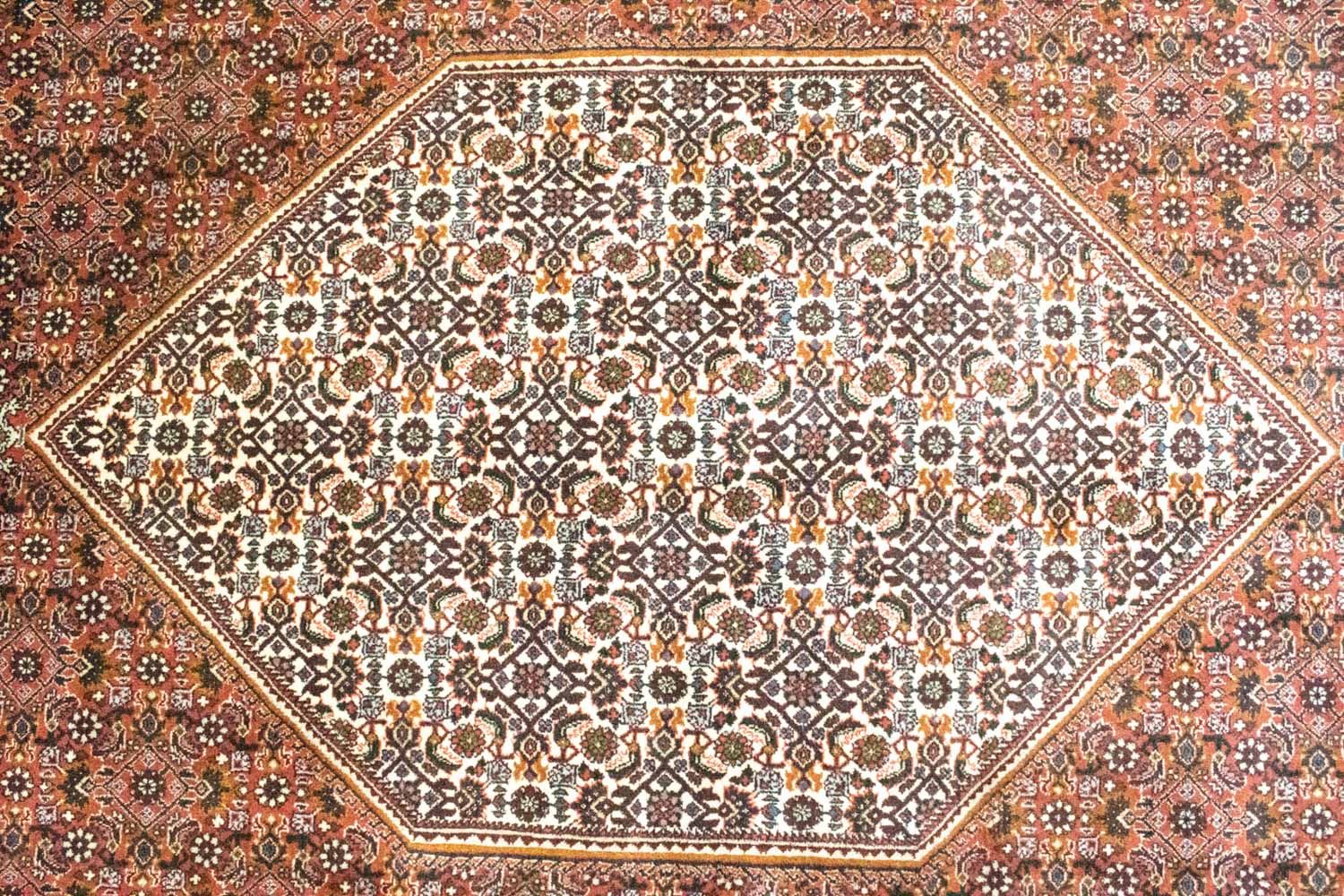 Alfombra persa - Bidjar - 298 x 203 cm - rojo
