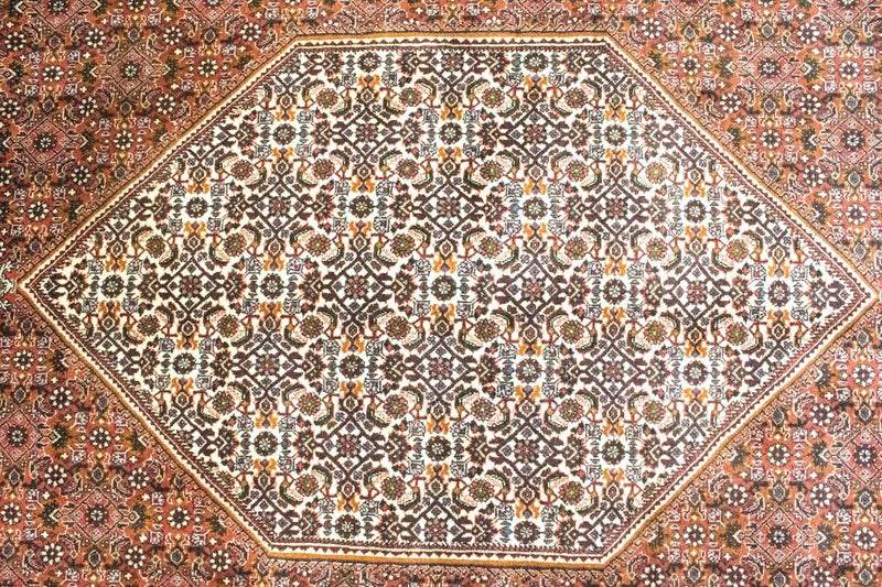 Alfombra persa - Bidjar - 298 x 203 cm - rojo