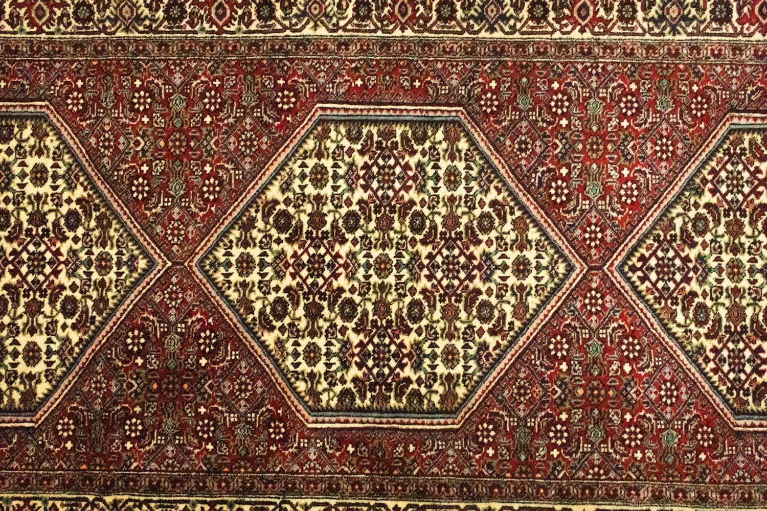 Alfombra de pasillo Alfombra persa - Bidjar - 200 x 89 cm - rojo