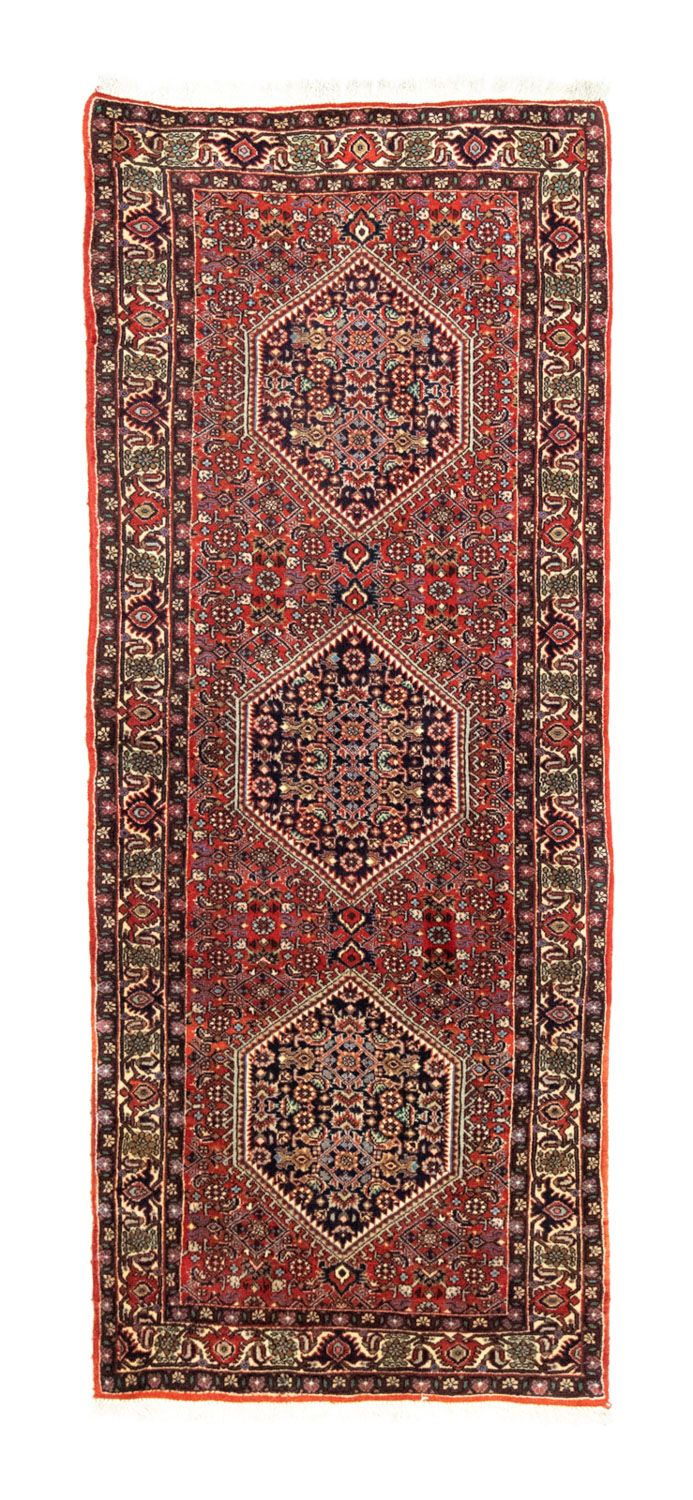 Alfombra de pasillo Alfombra persa - Bidjar - 187 x 75 cm - rojo