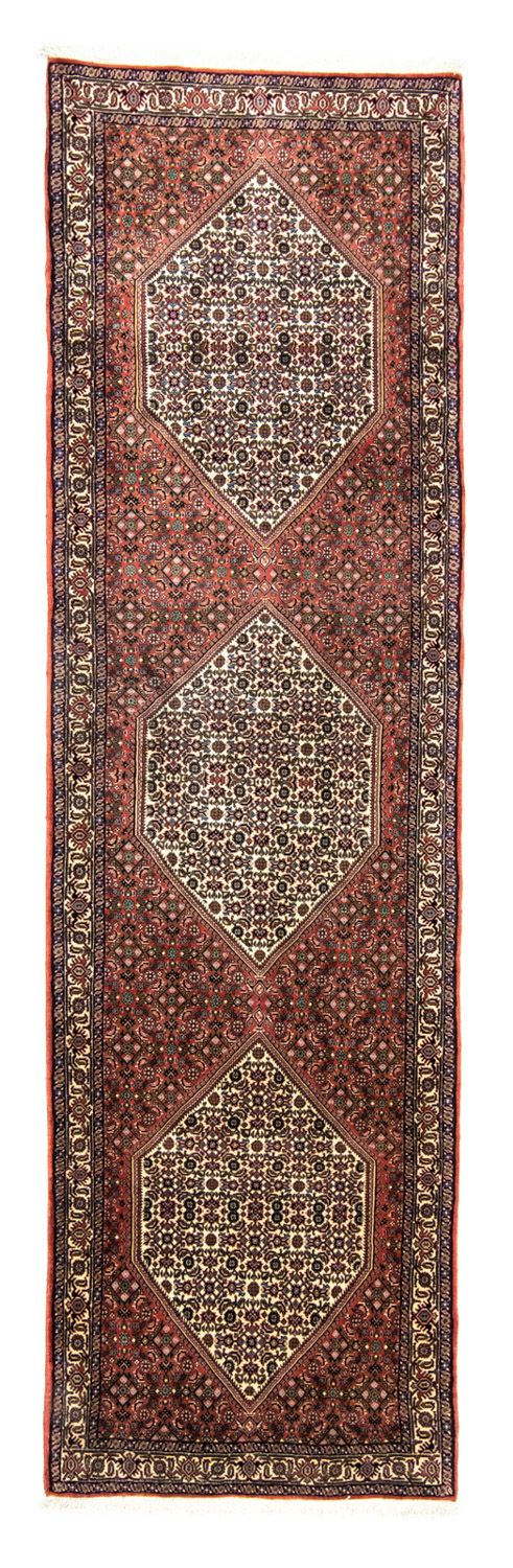 Alfombra de pasillo Alfombra persa - Bidjar - 320 x 90 cm - rojo