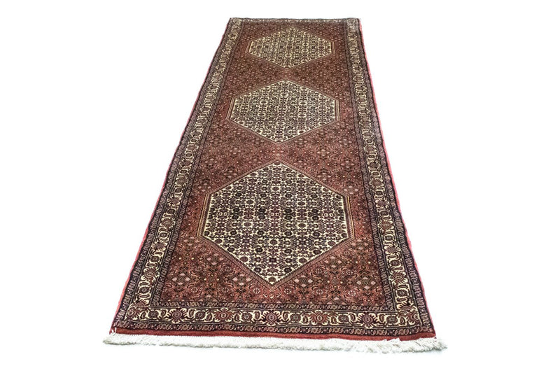 Alfombra de pasillo Alfombra persa - Bidjar - 320 x 90 cm - rojo