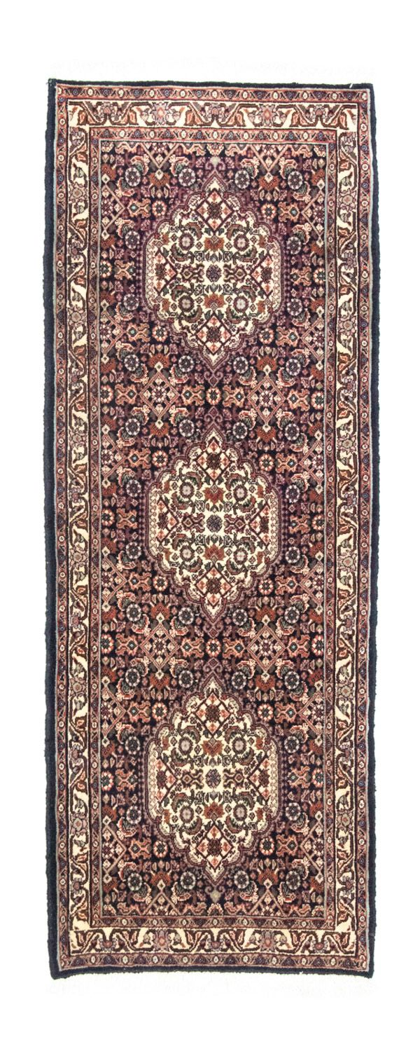 Alfombra de pasillo Alfombra persa - Bidjar - 163 x 60 cm - azul oscuro