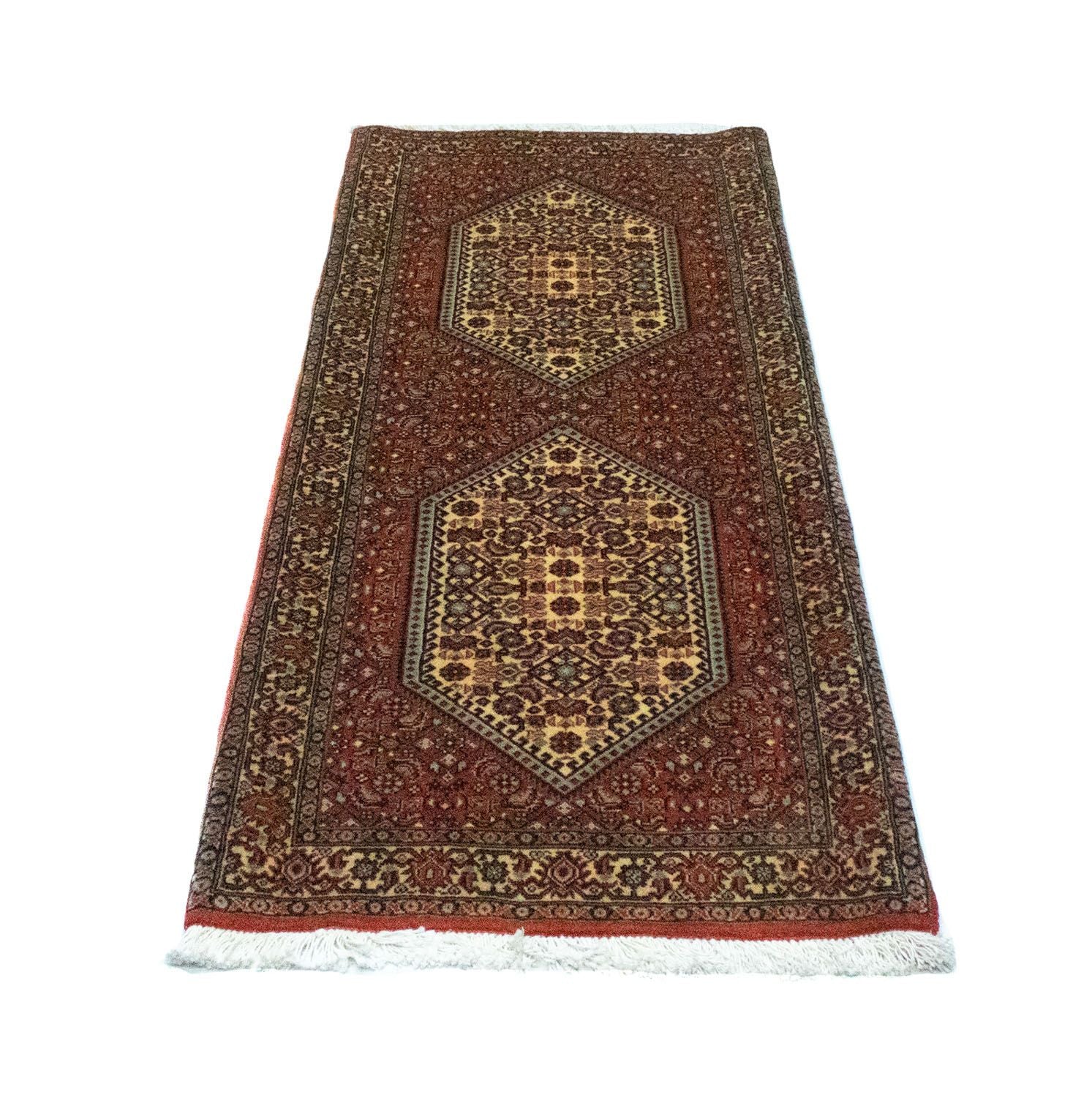 Alfombra de pasillo Alfombra persa - Bidjar - 153 x 63 cm - rojo
