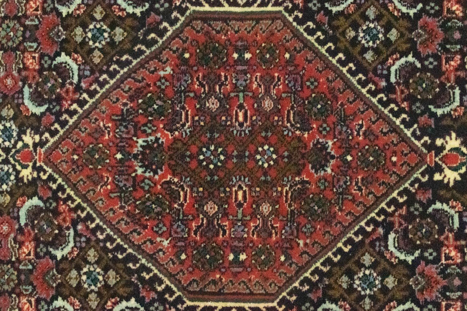 Alfombra de pasillo Alfombra persa - Bidjar - 156 x 65 cm - rojo