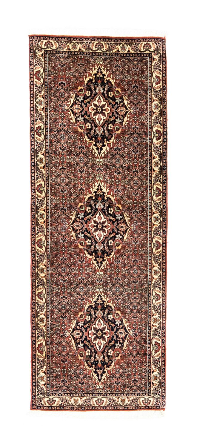 Alfombra de pasillo Alfombra persa - Bidjar - 190 x 72 cm - marrón