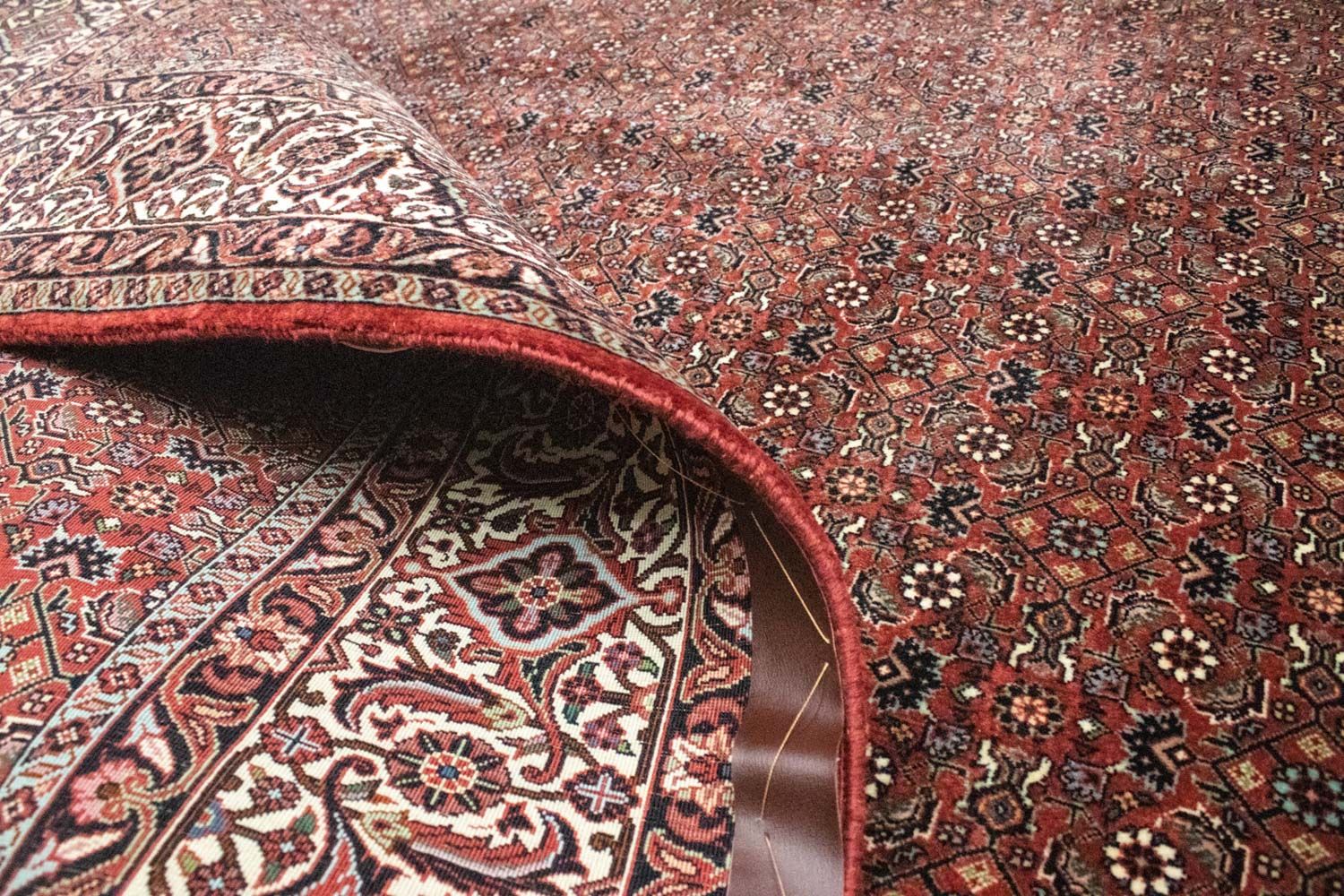 Alfombra persa - Bidjar - 300 x 204 cm - rojo