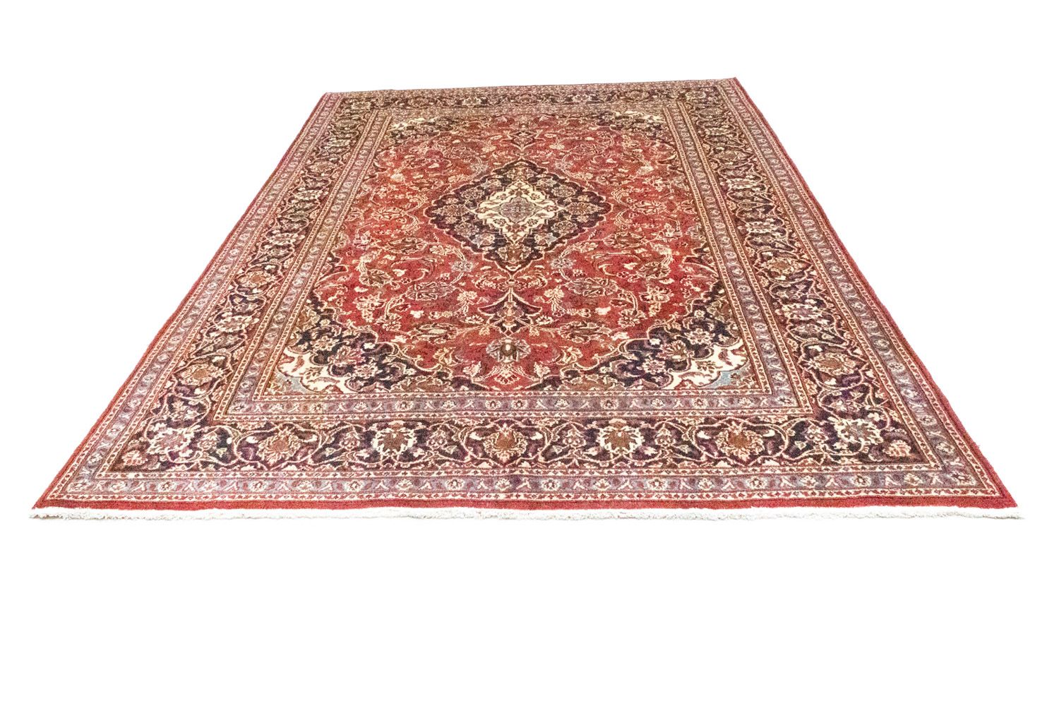 Alfombra persa - Keshan - 292 x 190 cm - rojo