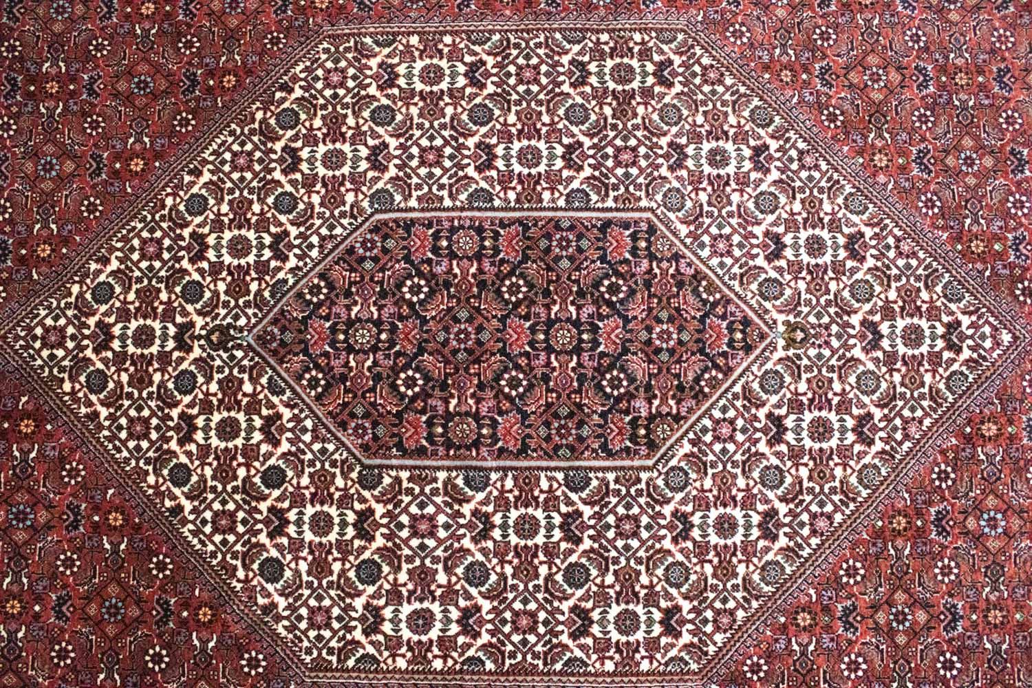 Alfombra persa - Bidjar - 291 x 205 cm - rojo