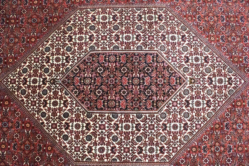 Alfombra persa - Bidjar - 291 x 205 cm - rojo