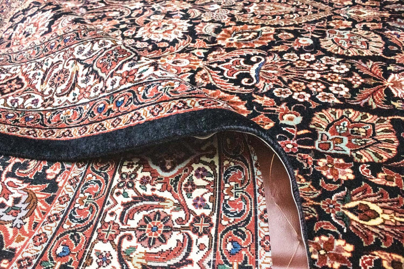 Alfombra persa - Bidjar - 293 x 203 cm - azul oscuro