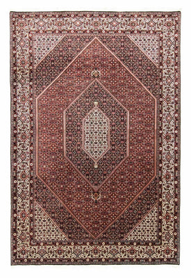 Alfombra persa - Bidjar - 303 x 204 cm - rojo