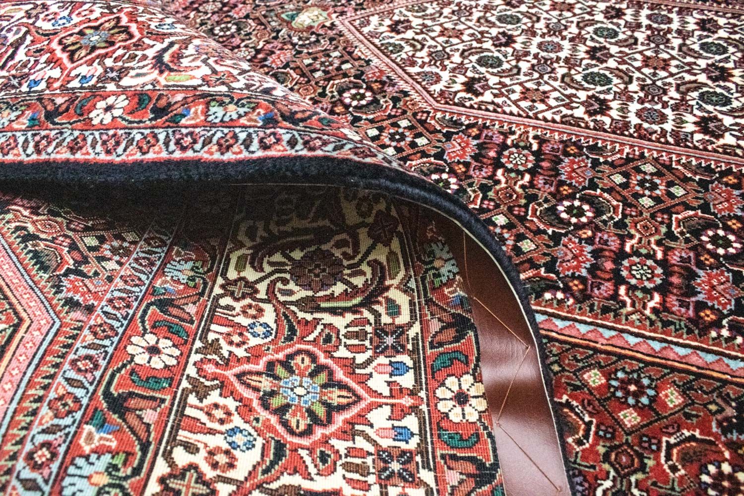 Alfombra persa - Bidjar - 303 x 204 cm - rojo
