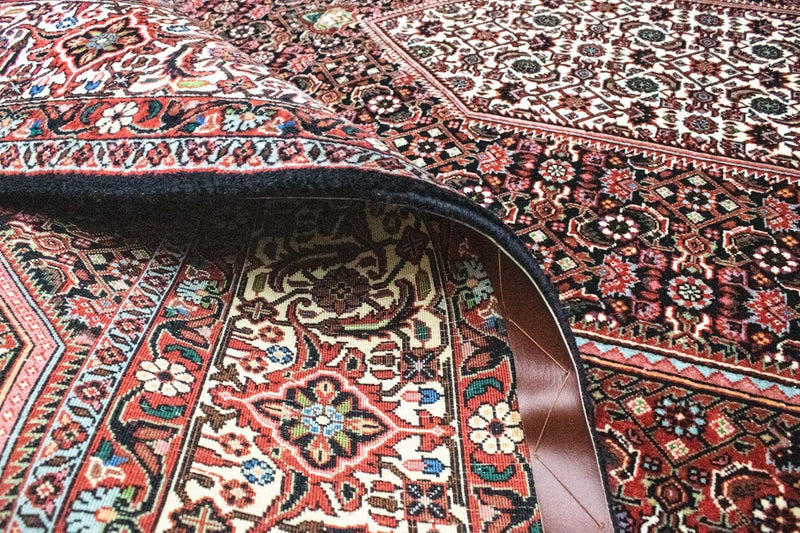 Alfombra persa - Bidjar - 303 x 204 cm - rojo