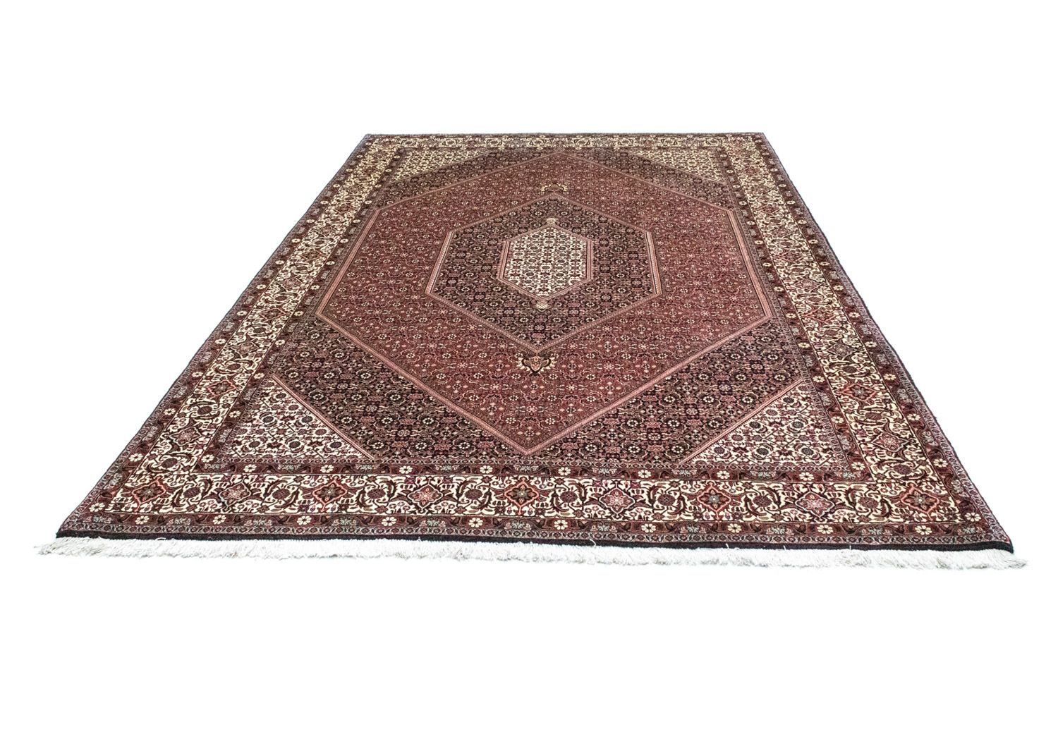 Alfombra persa - Bidjar - 303 x 204 cm - rojo