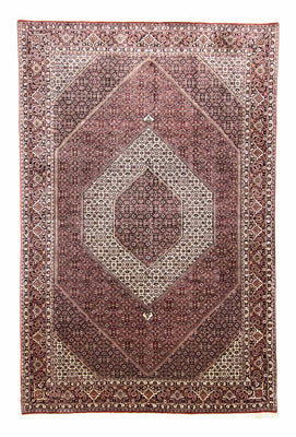 Alfombra persa - Bidjar - 303 x 200 cm - rojo