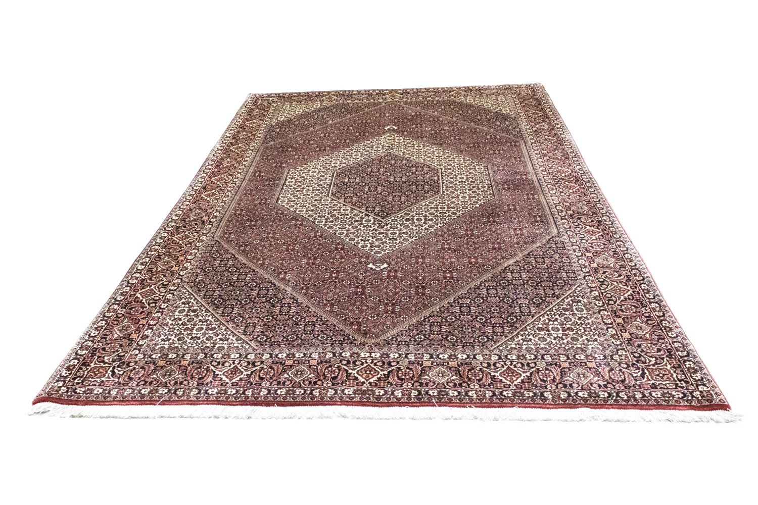 Alfombra persa - Bidjar - 303 x 200 cm - rojo
