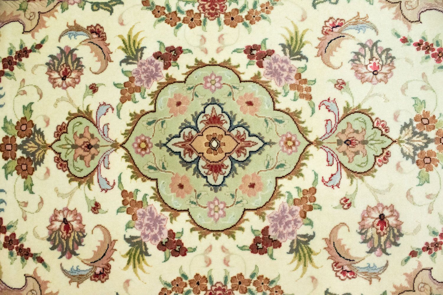 Alfombra de pasillo Alfombra persa - Tabriz - 303 x 83 cm - beige