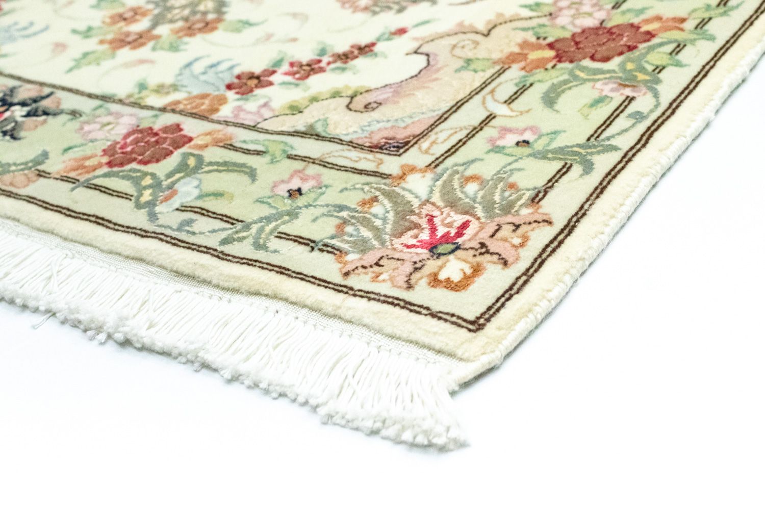 Alfombra de pasillo Alfombra persa - Tabriz - 303 x 83 cm - beige