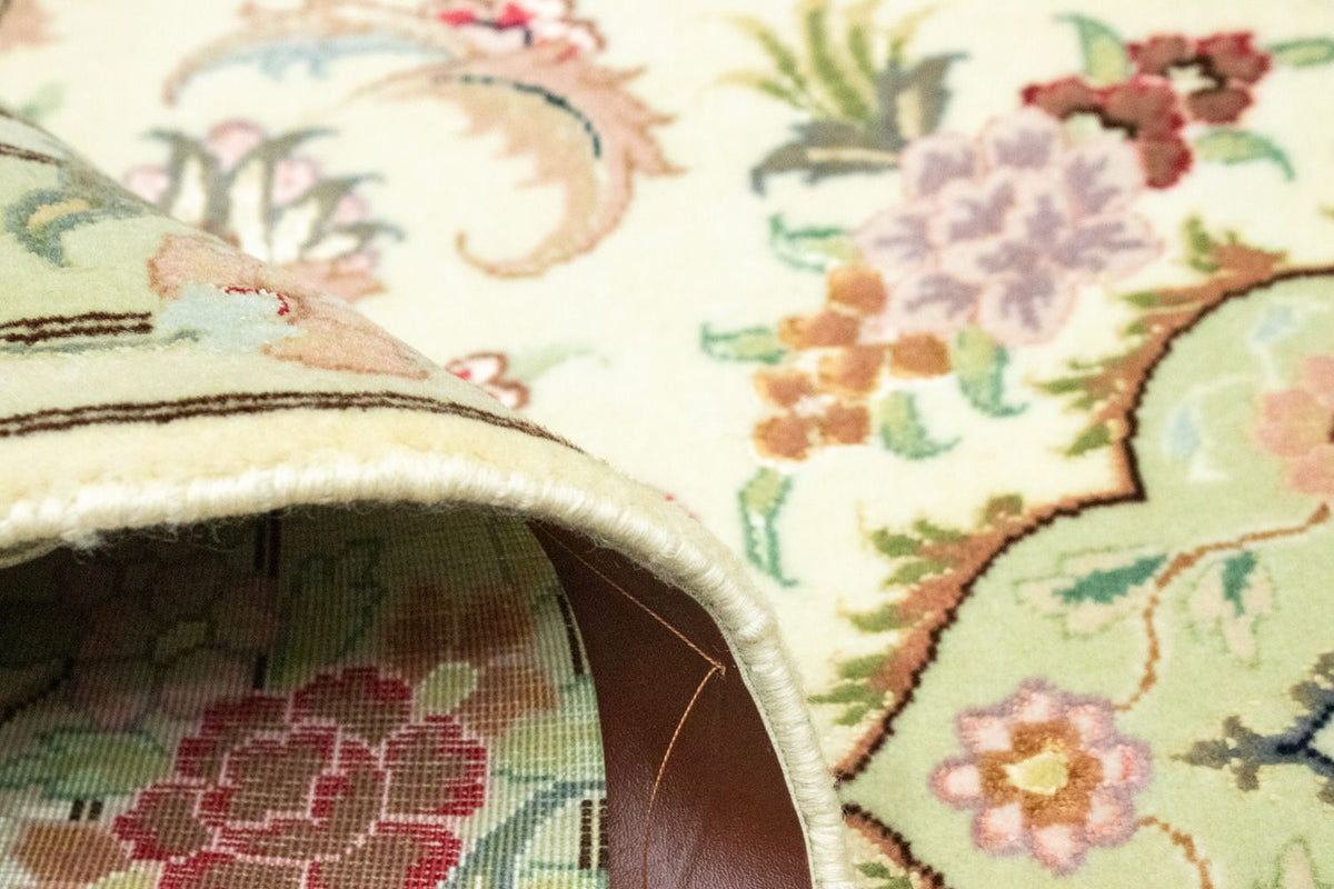 Alfombra de pasillo Alfombra persa - Tabriz - 303 x 83 cm - beige