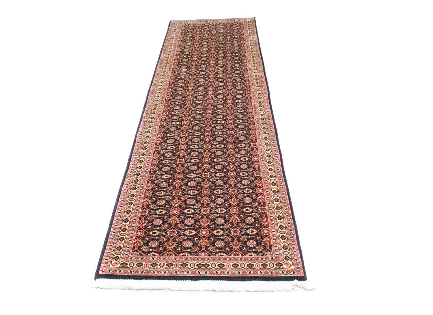 Alfombra de pasillo Alfombra persa - Bidjar - 300 x 75 cm - azul