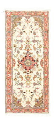 Alfombra de pasillo Alfombra Persa - Tabriz - Real - 199 x 85 cm - beige