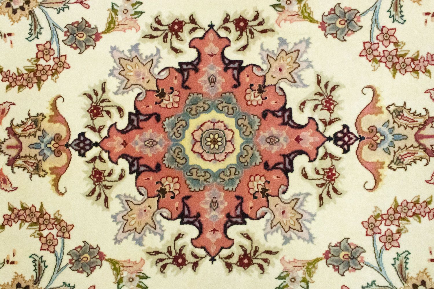 Alfombra de pasillo Alfombra Persa - Tabriz - Real - 199 x 85 cm - beige