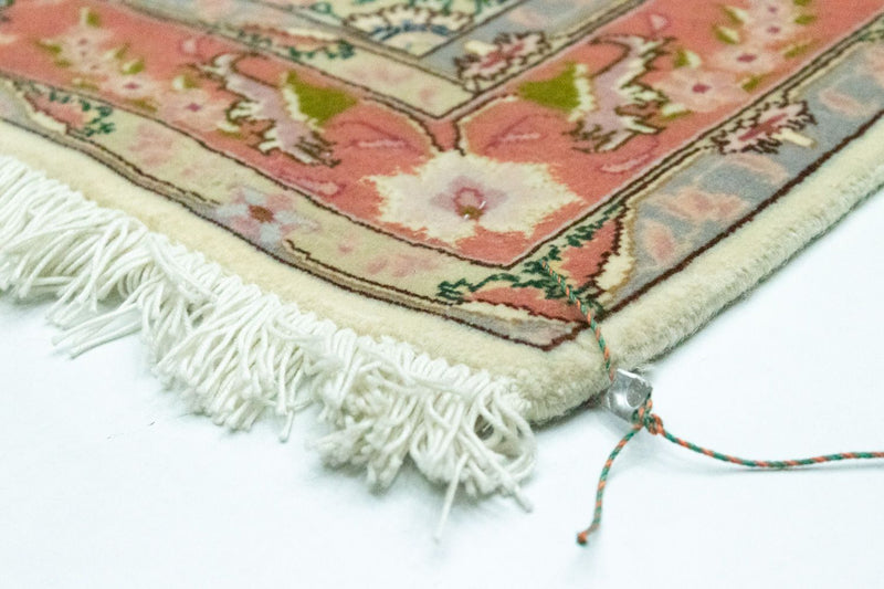 Alfombra de pasillo Alfombra Persa - Tabriz - Real - 199 x 85 cm - beige