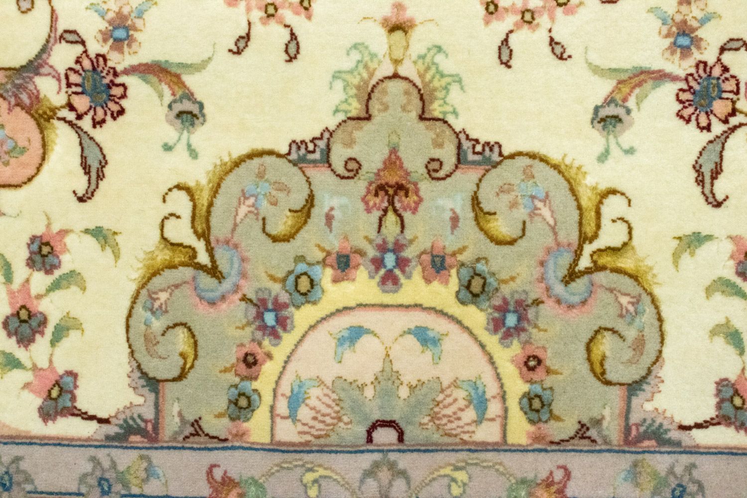Alfombra de pasillo Alfombra persa - Tabriz - 339 x 91 cm - beige