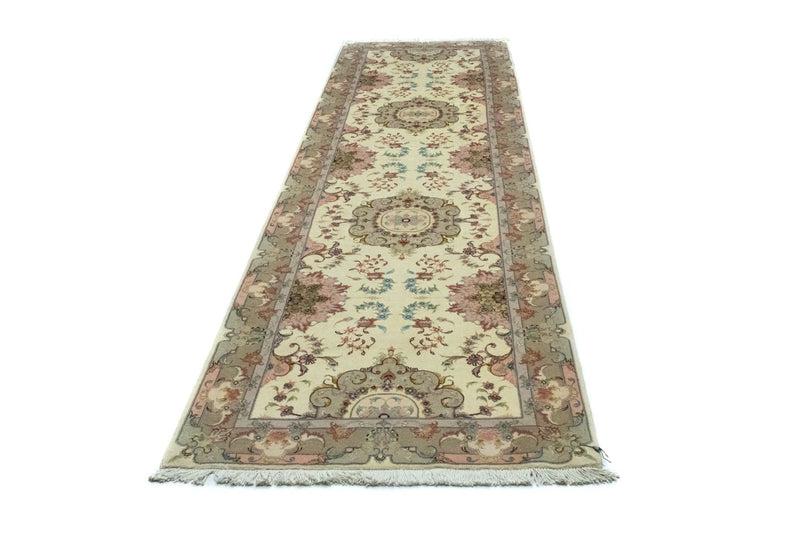 Alfombra de pasillo Alfombra persa - Tabriz - 339 x 91 cm - beige