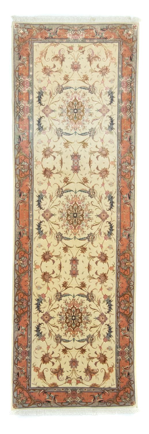 Alfombra de pasillo Alfombra persa - Tabriz - 294 x 83 cm - beige