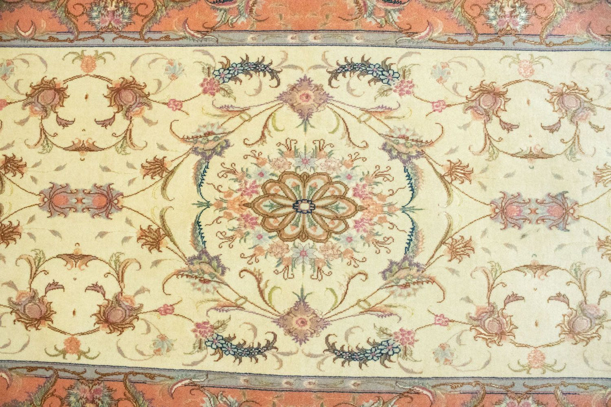 Alfombra de pasillo Alfombra persa - Tabriz - 294 x 83 cm - beige