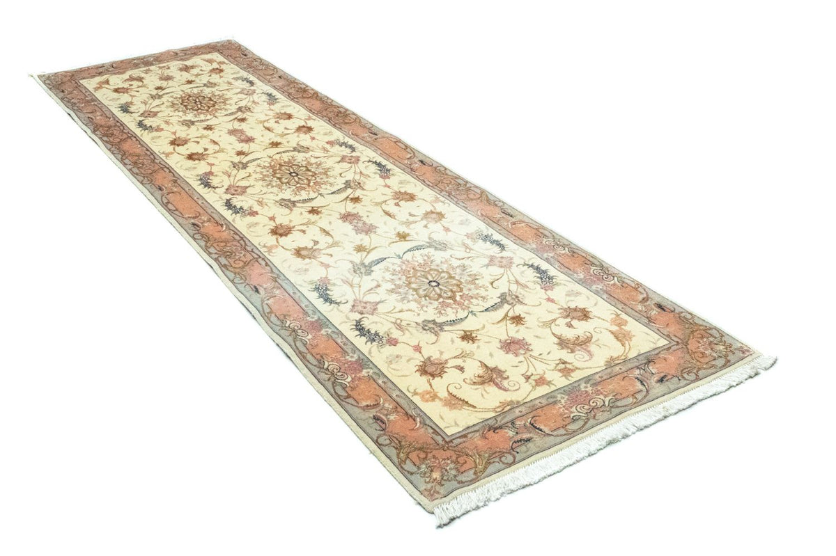 Alfombra de pasillo Alfombra persa - Tabriz - 294 x 83 cm - beige